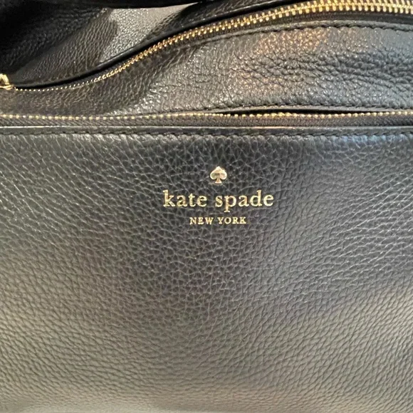 Black soft leather Kate Spade purse with original dust cover - Picture 8 of 12